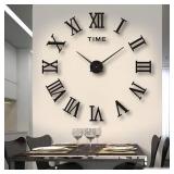 3D Acrylic Digital Wall Clock Roman Numerals...