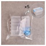 5 Mini Suitcase Storage Boxes Transparent Small...