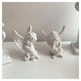 Resin Angel Figurines Cute Cherubs Statue Wings...