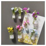 8pcs Mini Glass Bottle Flower Vases Fridge...