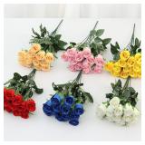 37CM Artificial Roses with 12 Heads Bride...