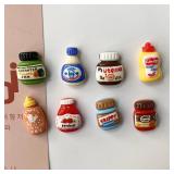 8pcs Refrigerator Magnets, Kawaii Cartoon Food...