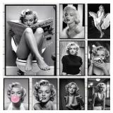 Black and White Movie Star Marilyn Monroe...