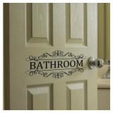 Waterproof Bathroom Wall Sticker PVC Home Art...