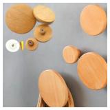 Wood Round Coat Hook Wall Simplicity Clothes...