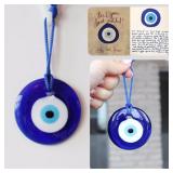 Blue Evil Eye Amulet Car Pendant Turkish Glass...
