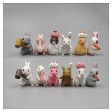 12Pcs Cute Mini Rabbit Decoration Miniature...