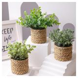 XIYA FLOWER Green Artificial Plants Eucalyptus...