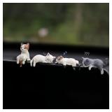 4PCS Car ornament, cute cat, lazy cat, lazy...