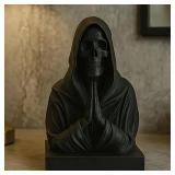 A dark aesthetic, black death skull...