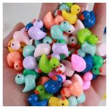 Set/200-10pcs Resin Mini Ducks Ornament...