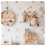 Pink Sakura Flowers Wall Stickers Decoration...