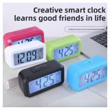 Digital Led Clock Household Bedside Battery...