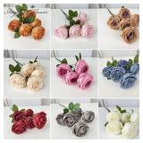 Artificial Rose Flowers for Bride Holding...