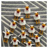 1/2/5Pcs 3D Printed Plastic Pixel Chicken...