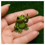 Funny Middle Finger Animal Statue Mini Dog Cat...