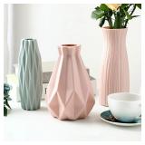 1pc Modern Flower Vase White Pink Blue Plastic...