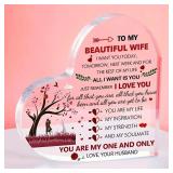 Romantic Acrylic Heart Keepsake - Perfect...