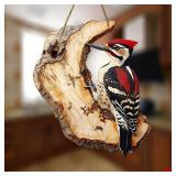1/2pcs Vintage 2D Bird Wooden Signage 8in...