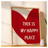 Lovely Trendy Red Heart Canvas Art Paintings...