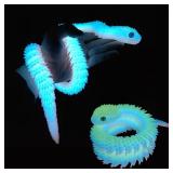 30/60/80cm 3D Printed Luminous Snake Movable...
