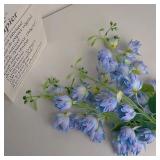 83CM Artificial Wind Chime Flower Blue Silk...