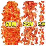 30-1PC Artificial Maple Leaves String Maple...
