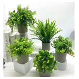 Green Artificial Plants Bonsai Small Simulated...