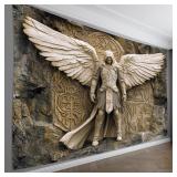 Glam Style 3D Angel Wall Tapestry for Polyester...
