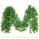 2.1M Artificial Plant Green Ivy Leaf Garland...