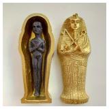Ancient Egyptian Egypt Coffin With Mummy...