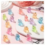 10/20pcs Luminous Mini Resin Unicorn Figurines...