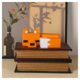 Enchanting 3D printed pixel sleeping fox -...