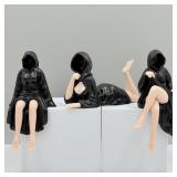 HOT Sexy 3d Mysterious Statue Gothic Black Robe...