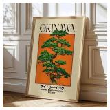 Japanese Retro Okinawa Travel Iconic Trees...