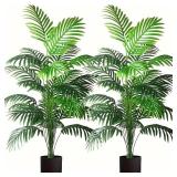 24 Leaves Areca Palm Artificial Plants Trees in...