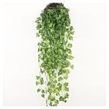 90cm Artificial Green Plants Hanging Ivy Leaves...