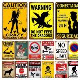 Metal Sign Poster Plates Bar Retro Wall Art Tin...