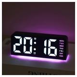 New Digital LED Alarm Clock Desktop Table Clock...