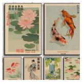 Hokusai Ohara Koson Japanese Art Poster Vintage...