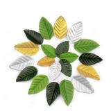 100Pcs Mixed Green Leaves Artificial Rose...