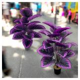 1 Pieces Elegant Purple Artificial Plants-...