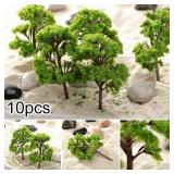 10Pcs 4CM Model Trees Railroad Diorama Mini...