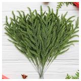 10pcs Christmas Artificial Norfolk Pine...