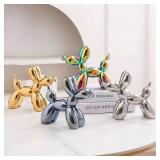 11cm Mini Ceramic Balloon Dog Abstract Ornament...