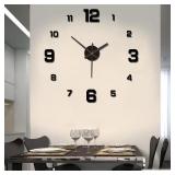 3D Creative Frameless DIY Wall Hanging Clock...