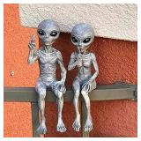 Funny Resin Alien Statue Outdoor Garden...