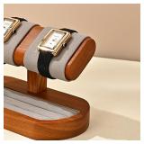MISHITU T-shaped Watch Stand Wooden Jewelry...