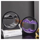 3D Moving Sand Art Picture Round Glass Deep Sea...