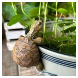 Tortoise Figure Plant Pot Hanger, Resin Hanging...